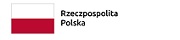Flaga Rzeczypospolitej Polskiej, napis „Rzeczpospolita Polska”.