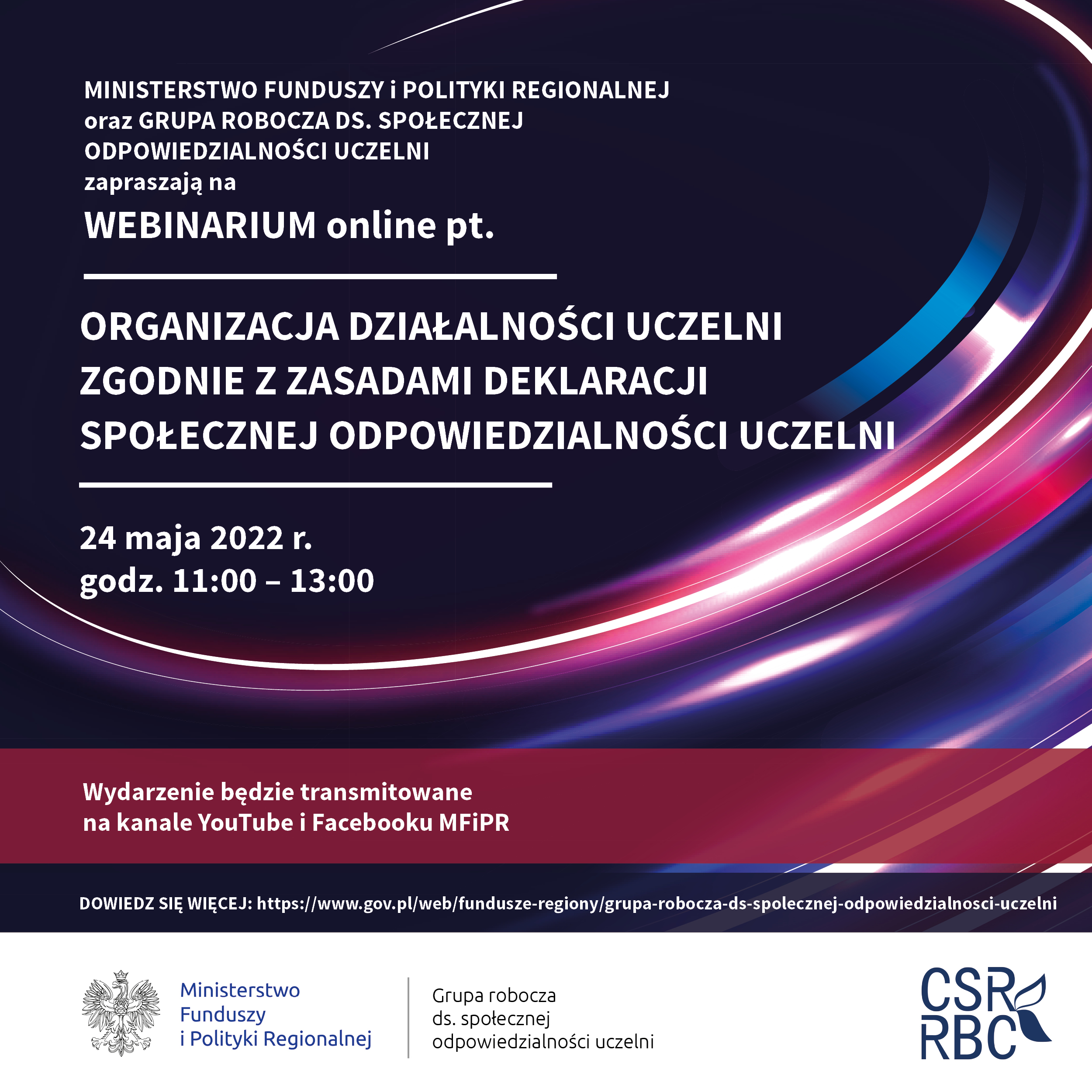 zaproszenie na webinarium 24 maja 2022