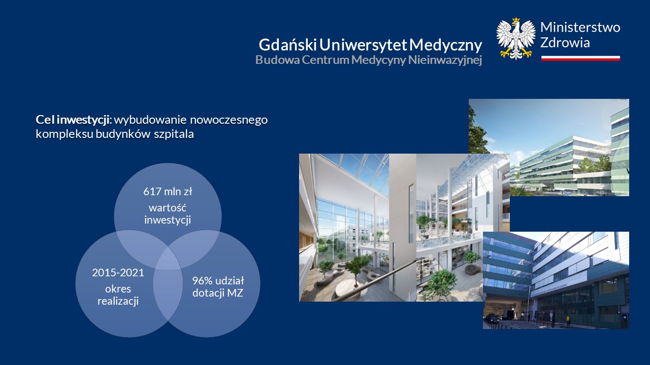 Budowa Centrum Medycyny Nieinwazyjnej Gdańskiego Uniwersytetu Medycznego