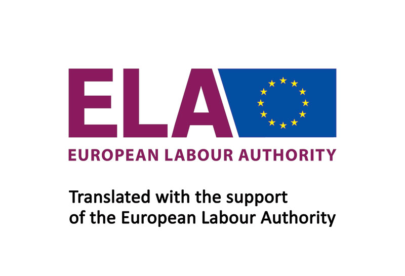 Translated with the support of the European Labour Authority
