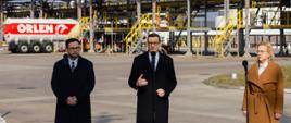 Konferencja prasowa premiera Morawieckiego, minister Moskwy i prezesa Obajtka.