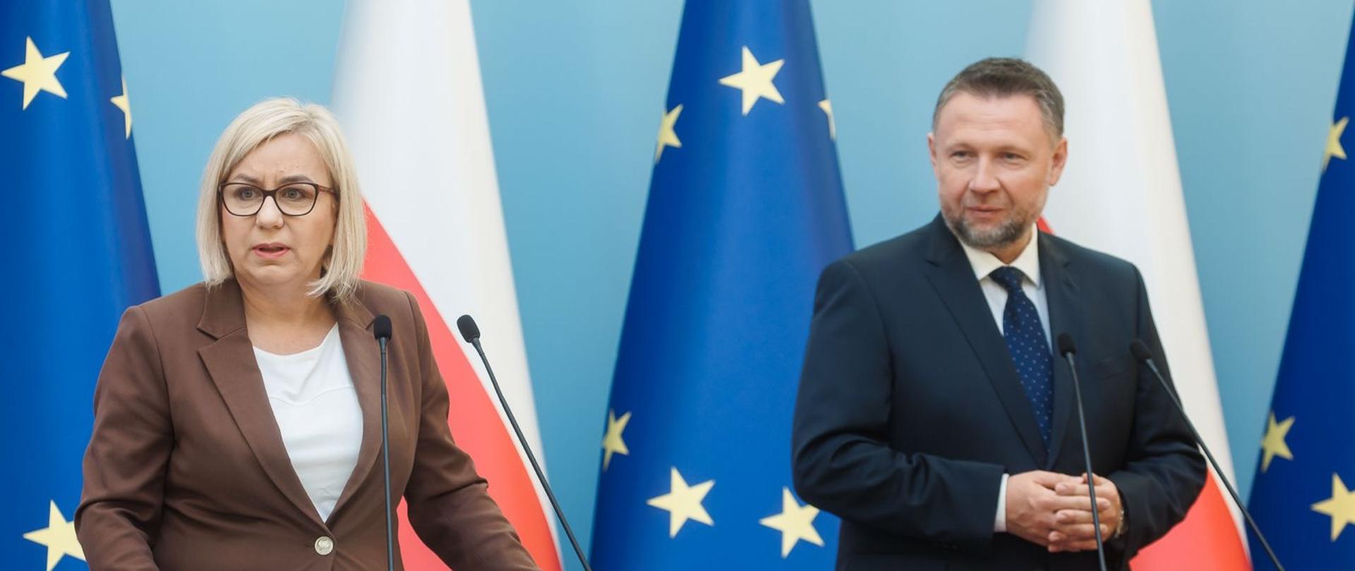 Min. P. Hennig-Kloska i Min. M. Kierwiński