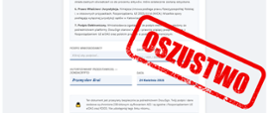 Wygląd strony po kliknięciu w niebezpieczny link z maila. Na fałszywej stronie przycisk do pobrania złośliwego pliku.