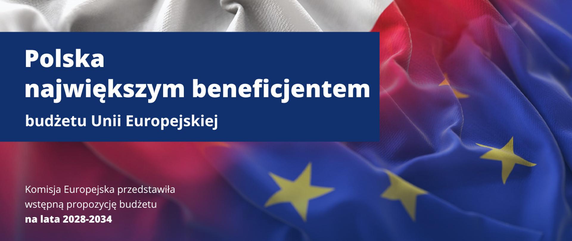 Flagi Polski i Unii Europejskiej