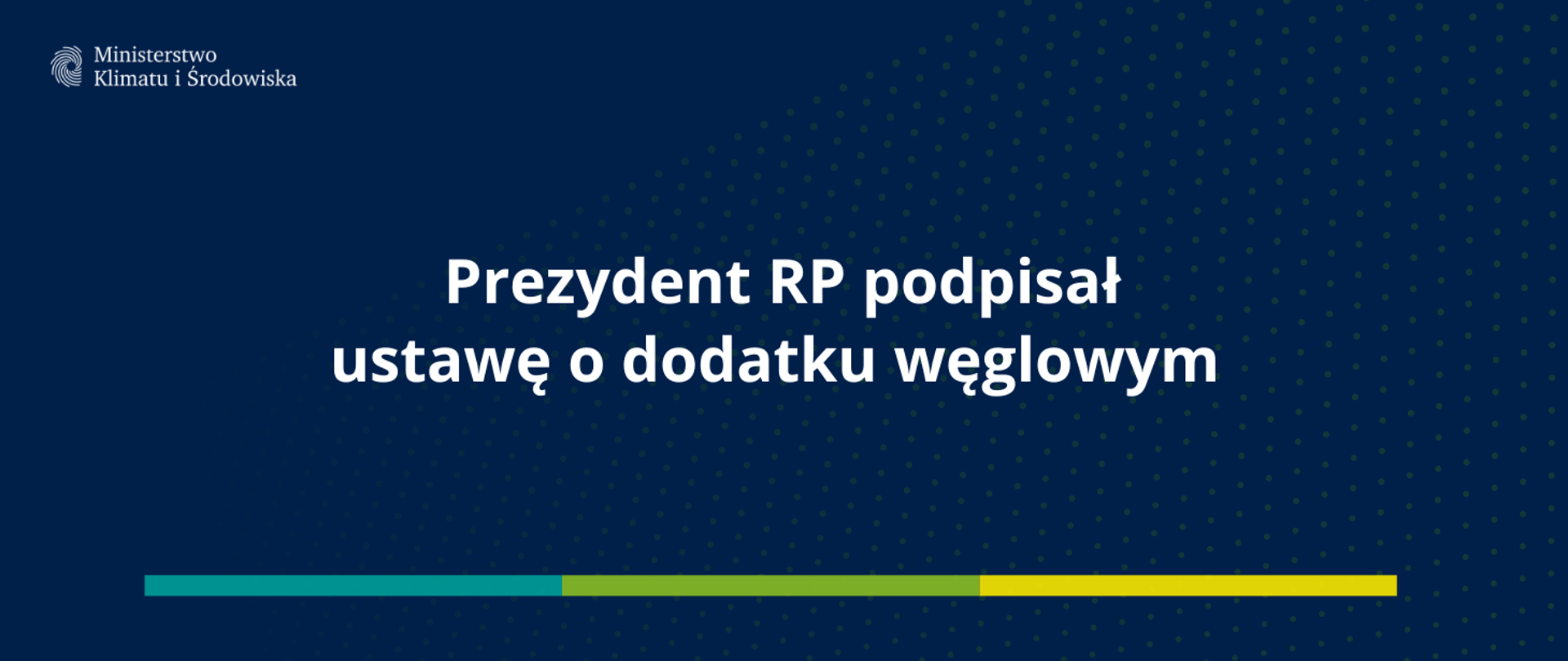 Prezydent RP podpisał ustawę o dodatku węglowym