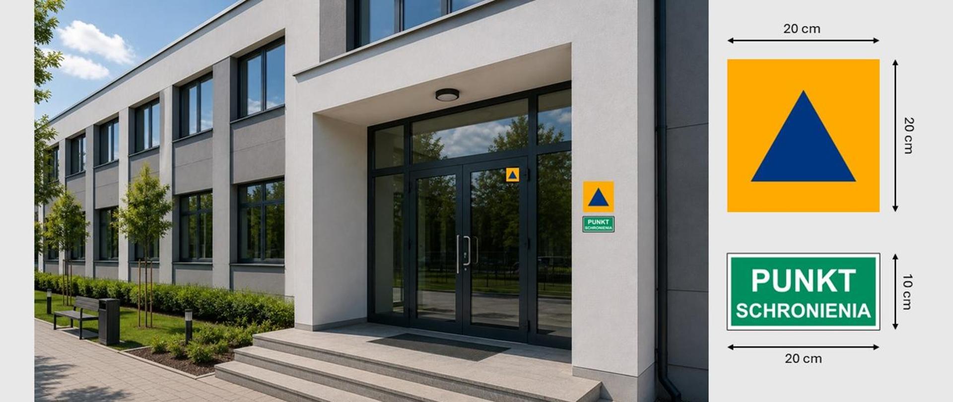 Oznakowanie punktów schronienia