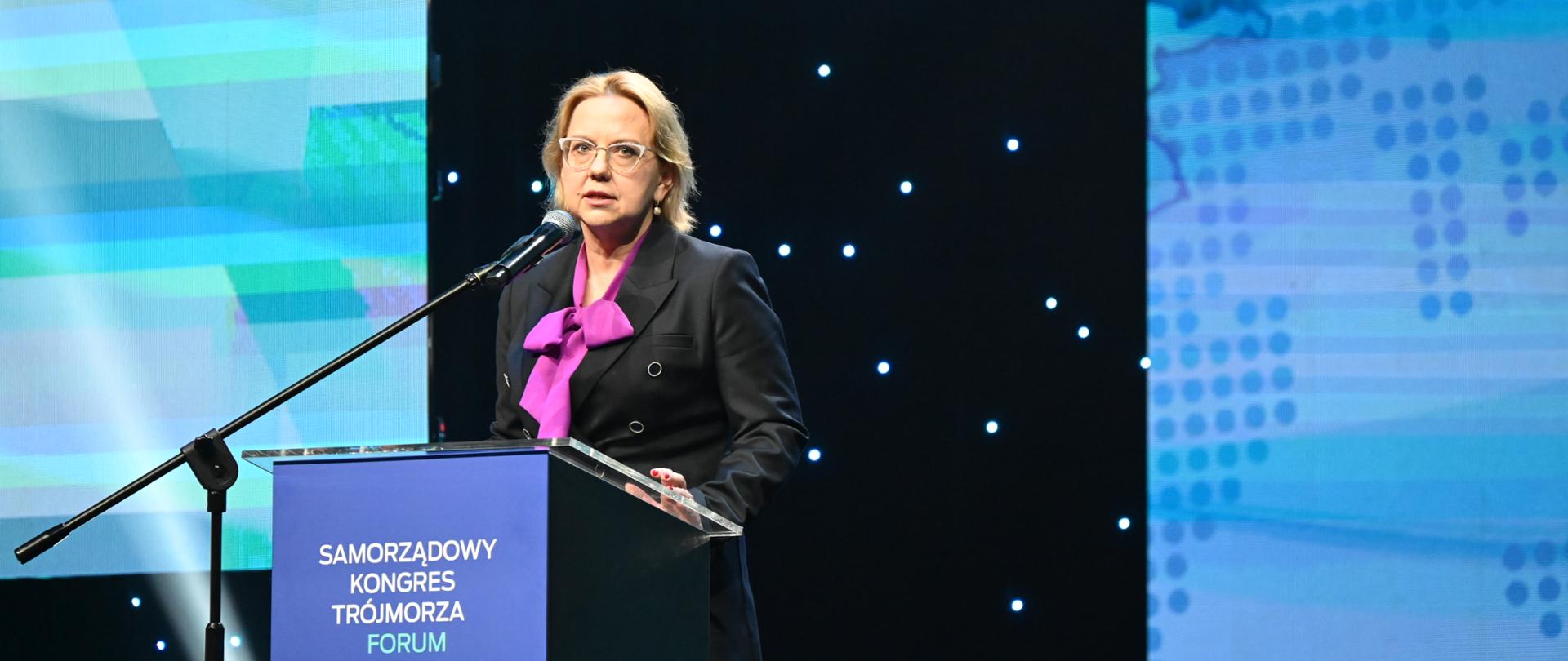 Anna Moskwa podczas tegorocznego Samorządowego Kongresu Trójmorza