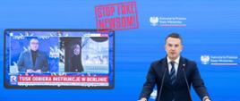 Konferencja Rzecznika Rządu Adama Szłapki