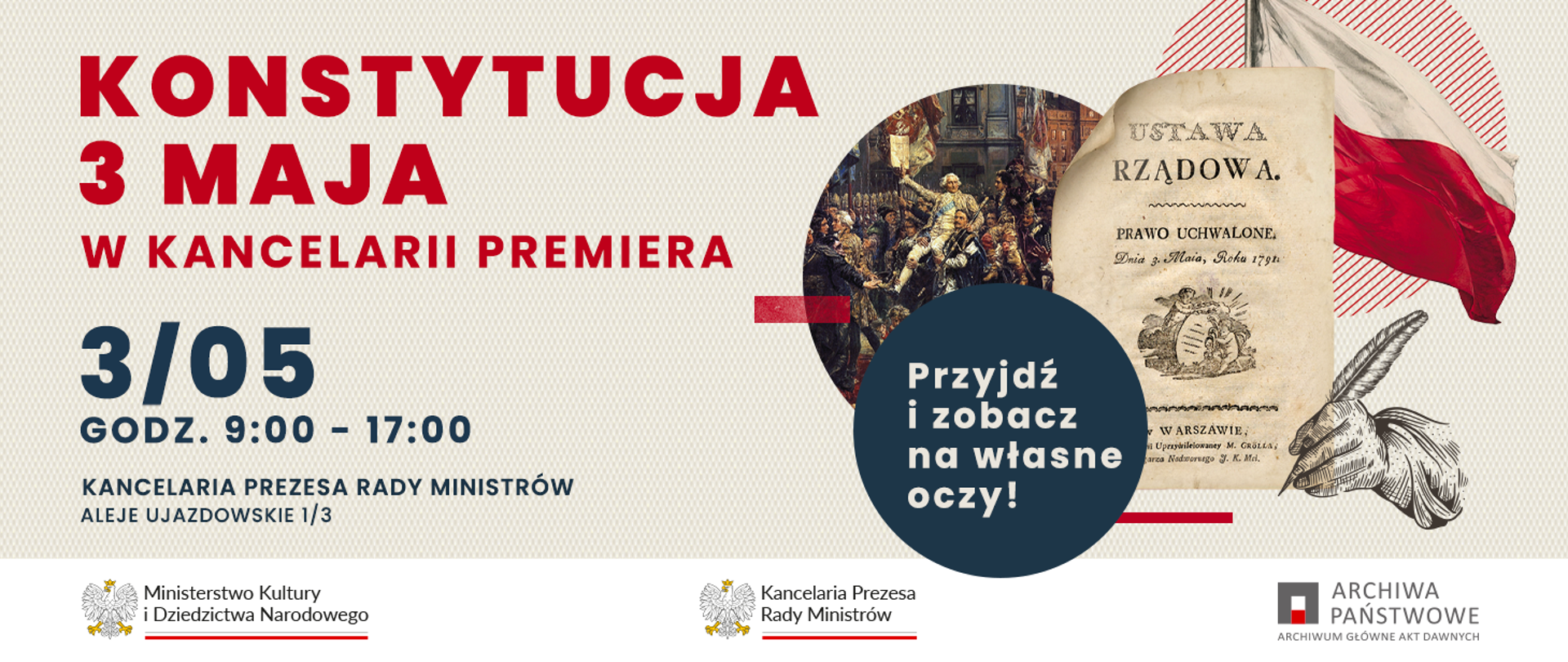 Oryginał Konstytucji 3 Maja w KPRM