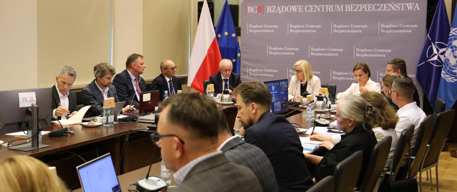 19 czerwca 2024 r. w siedzibie Rządowego Centrum Bezpieczeństwa (RCB) odbyło się posiedzenie międzyresortowego zespołu ds. Odry.