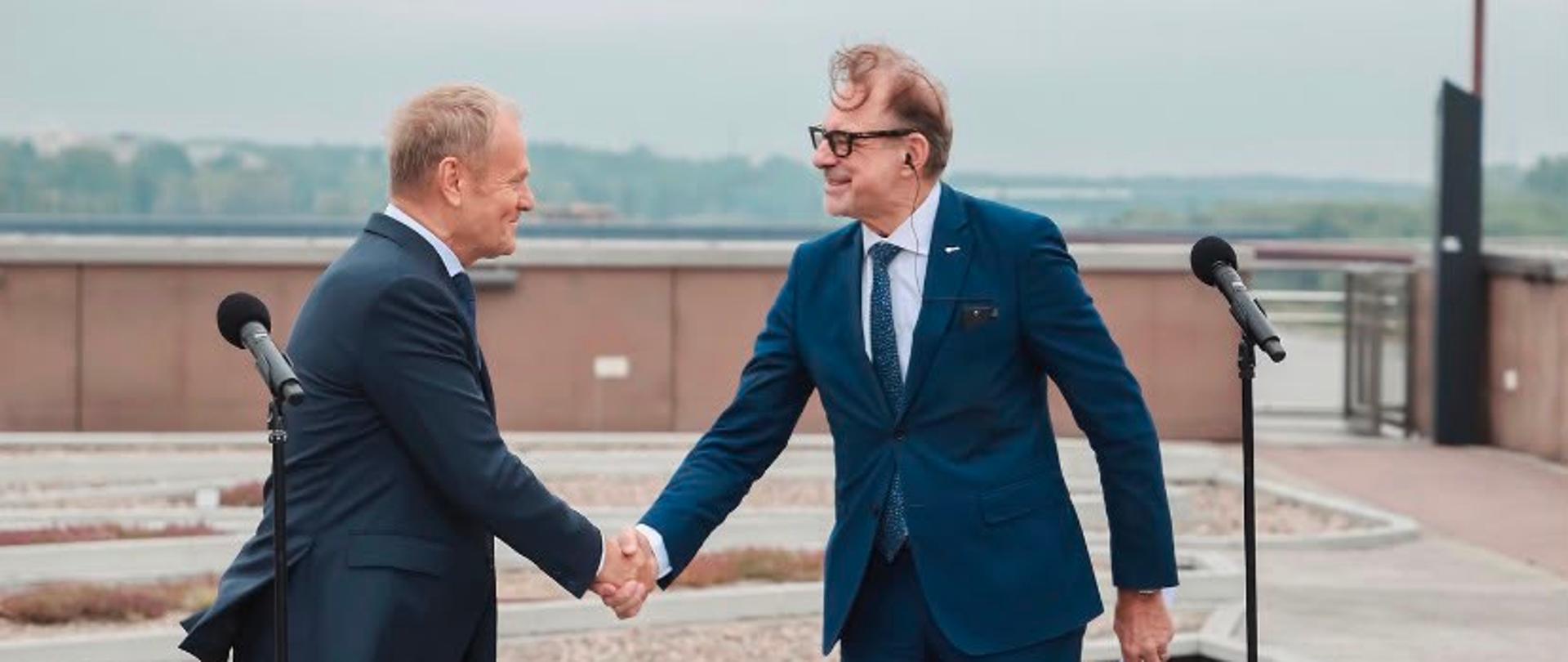Premier Donald Tusk i Dyrektor Generalny ESA Josef Aschbacher