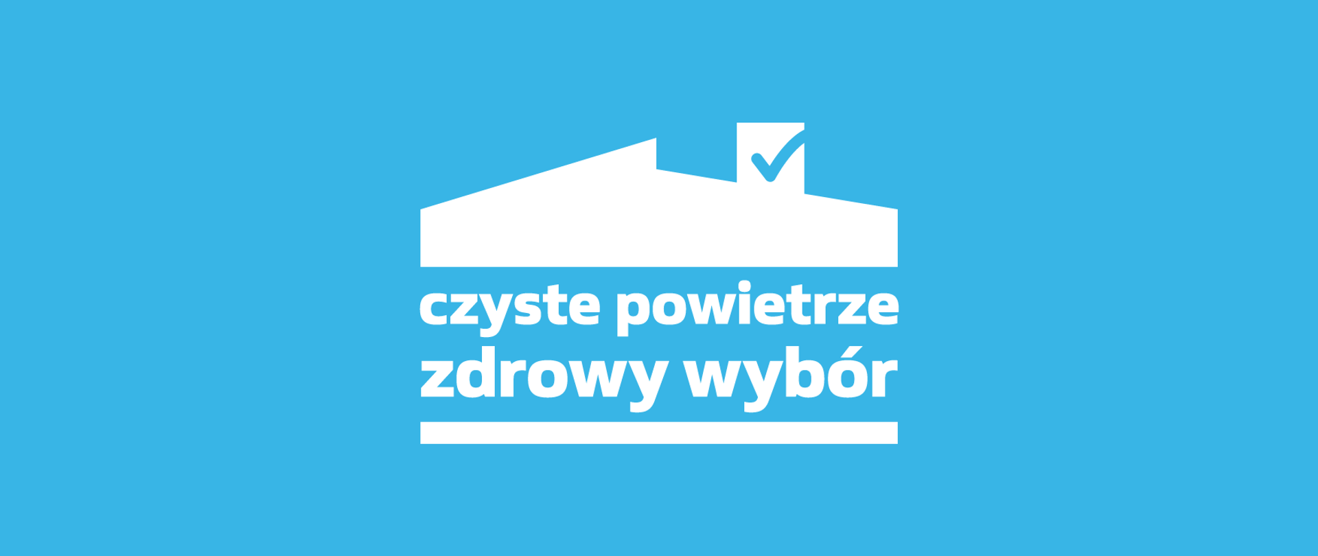 Logo Kampanii z hasłem "Czyste powietrze - zdrowy wybór".