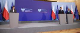Na zdjęciu minister zdrowia Izabela Leszczyna i minister finansów Andrzej Domański.