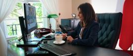 Wideokonferencja ministrów sportu UE-27 z udziałem minister sportu Danuty Dmowskiej-Andrzejuk