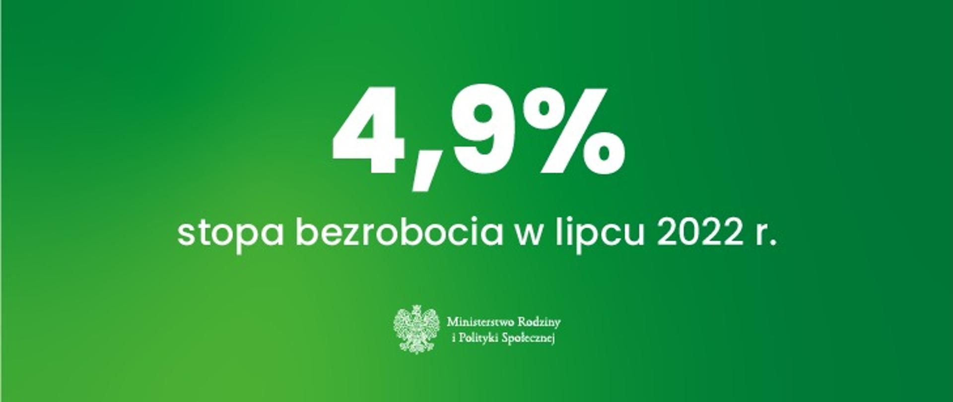 Stopa bezrobocia lipiec 2022