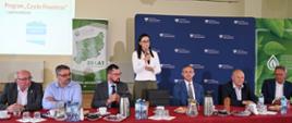 Spotkanie sołtysów z powiatu wałeckiego z wiceminister Małgorzatą Golińską w Kłębowcu.
