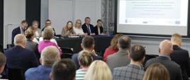 Na zdjęciu Pani minister Katarzyna Pełczyńska-Nałęcz podczas konferencji prasowej.