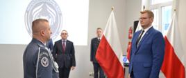 Wiceminister Michał Woś na otwarciu placówki Służby Więziennej
w Tarnowie
