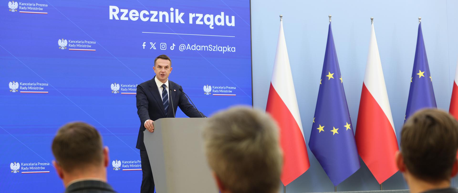 Konferencja prasowa po posiedzeniu Rady Ministrów