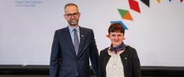 Wiceminister Adam Guibourgé-Czetwertyński i czeska minister środowiska Anna Hubáčkovana posiedzeniu Rady UE ds. Środowiska