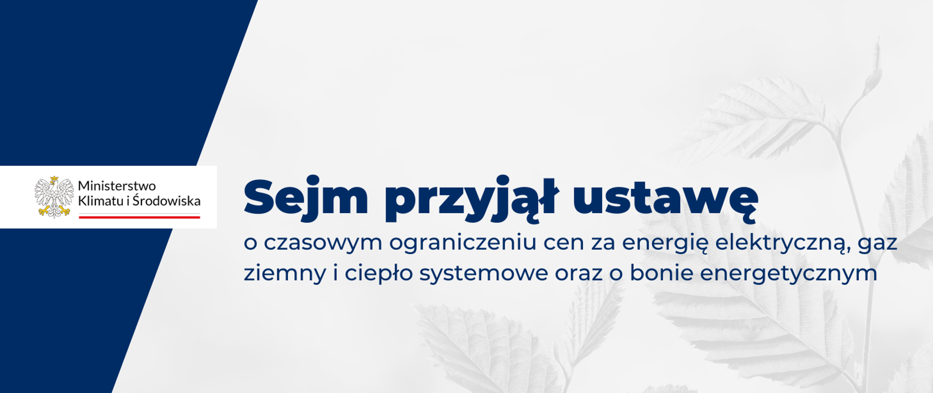 Sejm przyjął ustawę o czasowym ograniczeniu cen za energię elektryczną, gaz ziemny i ciepło systemowe oraz o bonie energetycznym