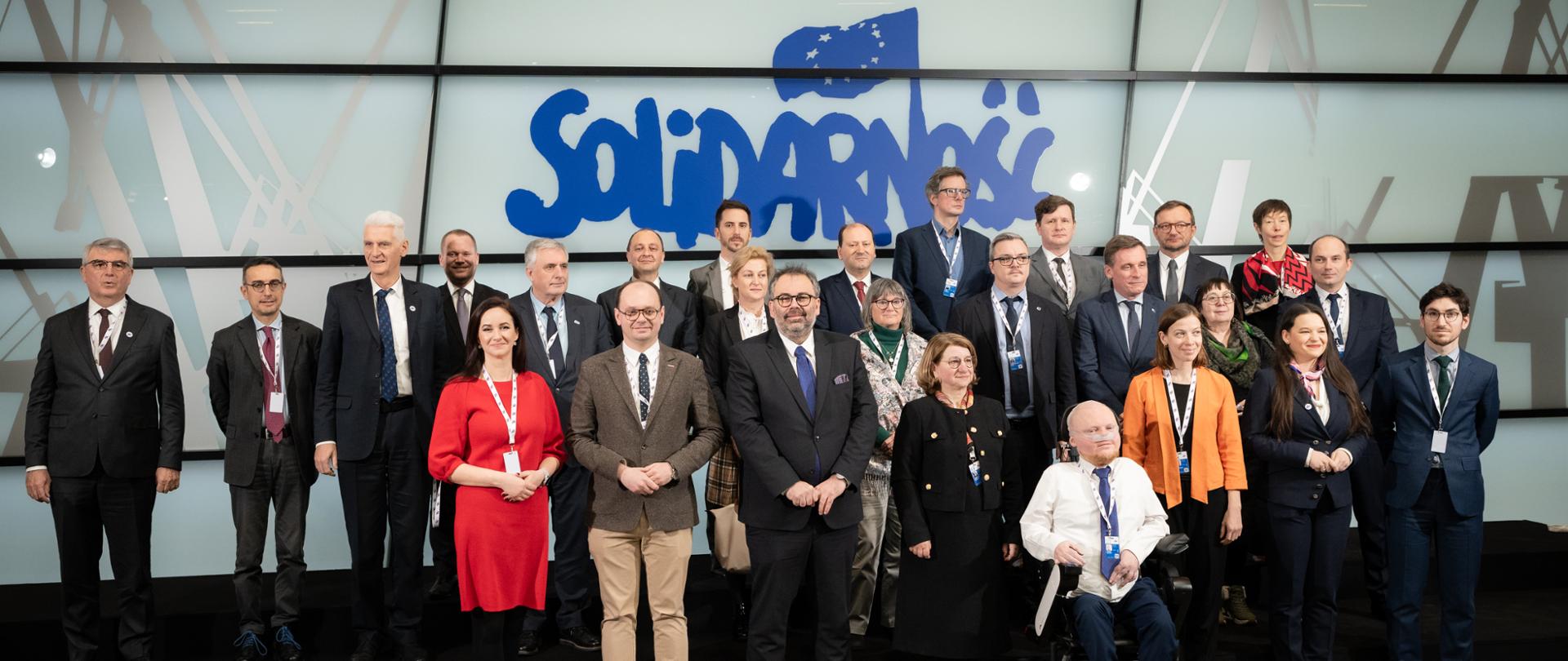 Gdańsk, 20.02.2025 | Ministerialna Konferencja „Przyszłość pracy w cyfrowej Europie”, zorganizowana przez MRPiPS w Europejskim Centrum Solidarności, w ramach polskiej prezydencji w Radzie Unii Europejskiej. | fot. Mateusz Włodarczyk/MRPiPSMinisterial conference on the ministry’s presidency priority "Future of labour in a digital Europe”, organized by the Ministry of Family, Labour and Social Policy at the European Solidarity Centre in Gdansk, as part of Poland’s Presidency of the Council of the European Union. | Photo: Mateusz Włodarczyk/MRPiPS