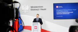 Wystąpienie Ministra Edukacji i Nauki Przemysława Czarnka na temat funkcjonowania szkół i placówek oświatowych