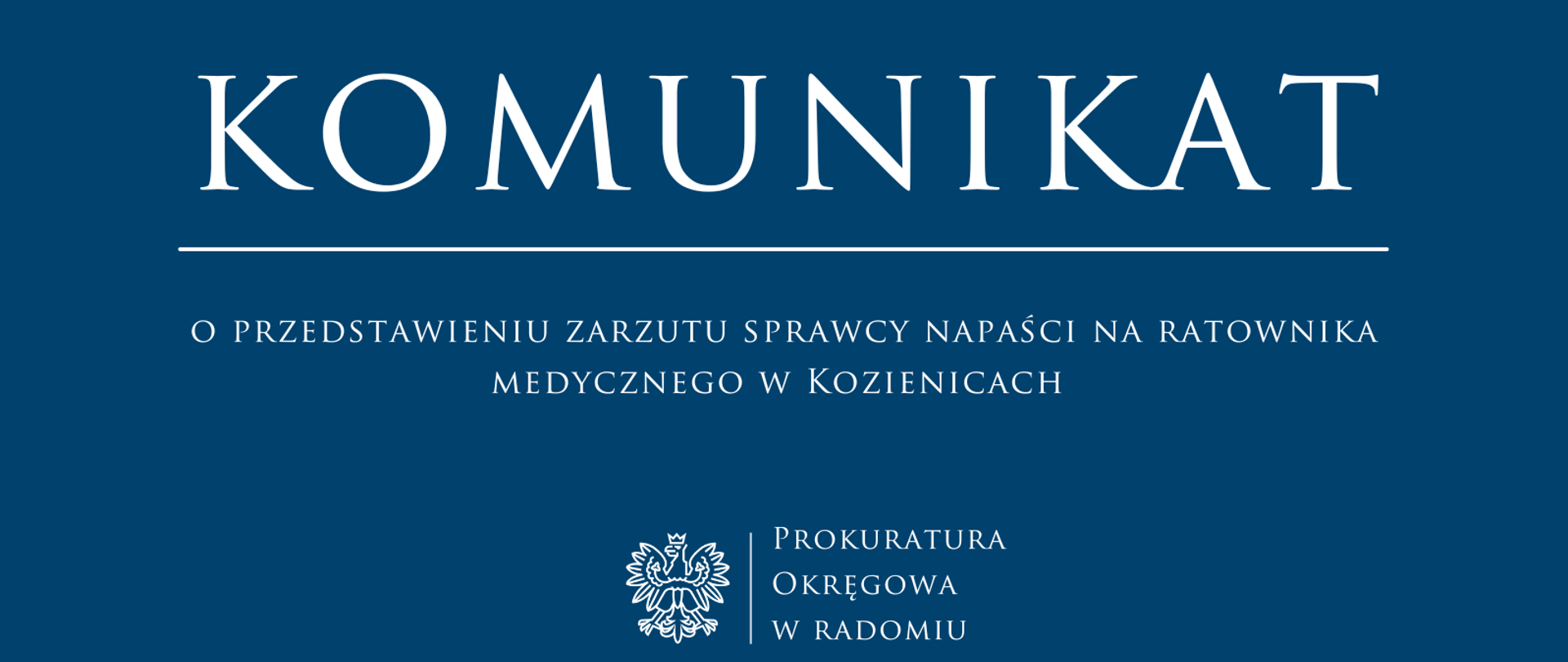 Napaść na ratownika medycznego 