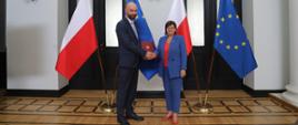 minister zdrowia Izabela Leszczyna i Łukasz Pietrzak, GIF