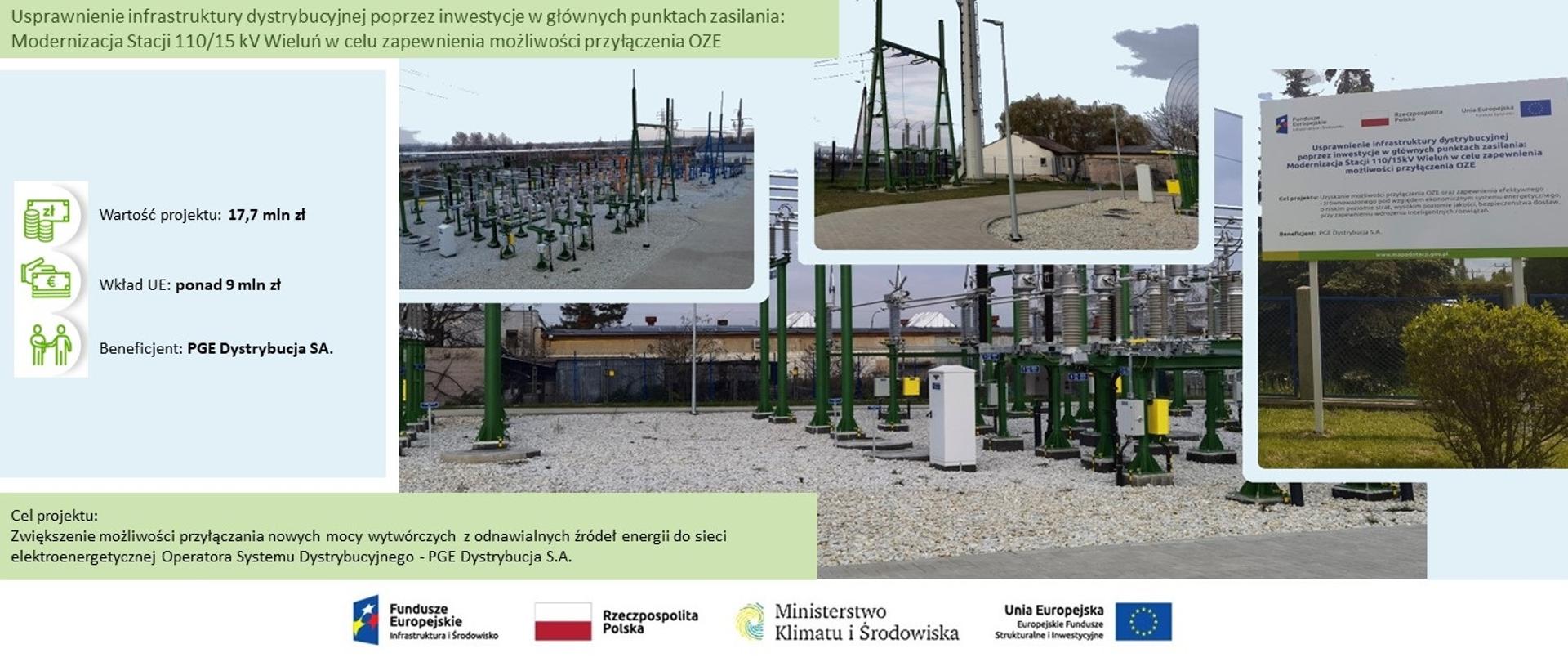 projekt, który został zrealizowany przy wsparciu Funduszy Europejskich przez Operatora Systemu Dystrybucyjnego - PGE Dystrybucja SA
