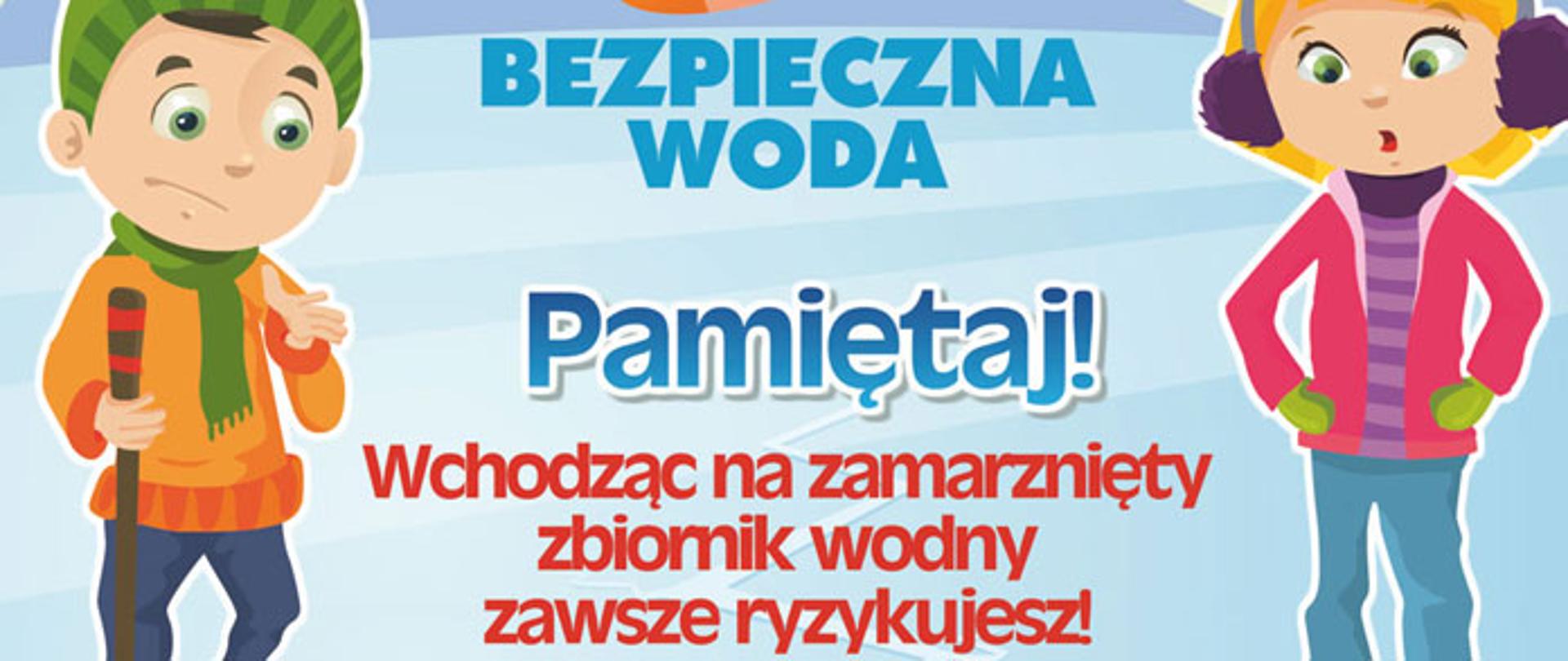 Plakat bezpieczna woda