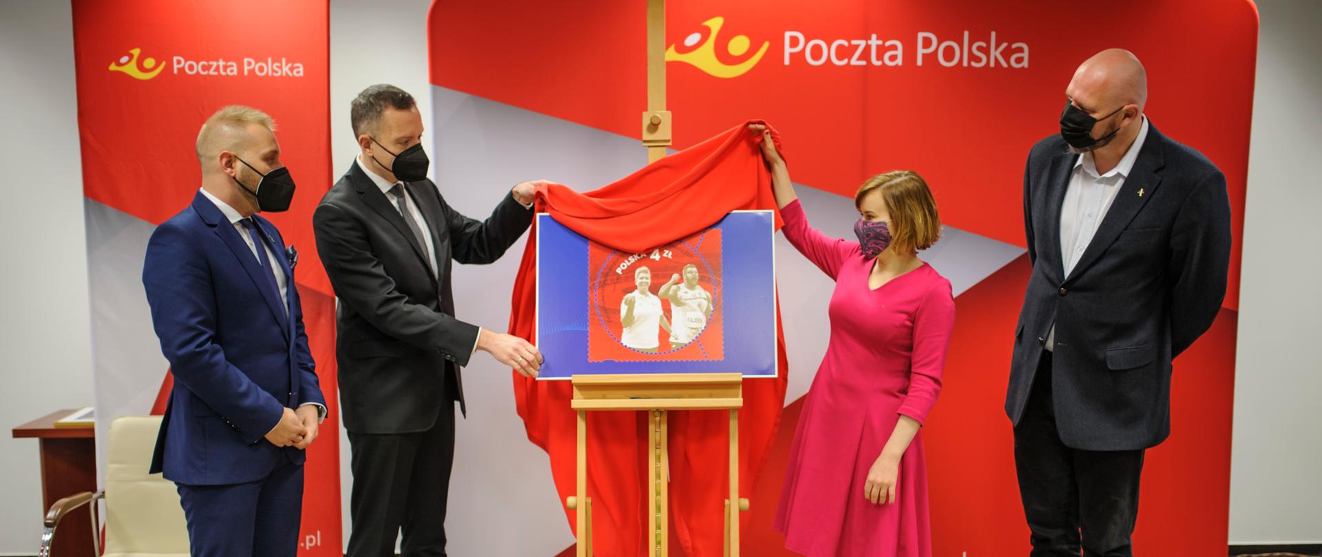 Drużynowe mistrzostwa Europy w lekkoatletyce Silesia 2021 na znaczku Poczty Polskiej
