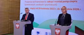Minister klimatu i środowiska Anna Moskwa i prezes NFOŚiGW