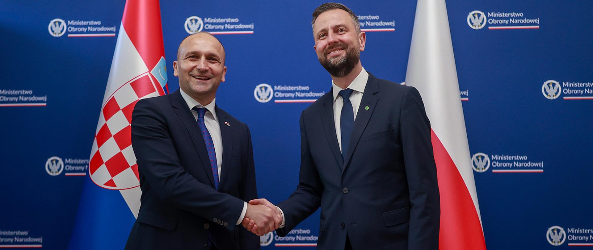 8 maja 2025 r. w Warszawie, Władysław Kosiniak-Kamysz wicepremier-minister obrony narodowej spotkał się z Ivanem Anušićem wicepremierem - ministrem obrony Chorwacji. Fot. Krzysztof Niedziela/MON
