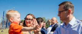 Premier Mateusz Morawiecki podczas pikniku z okazji Międzynarodowego Dnia Rodziny