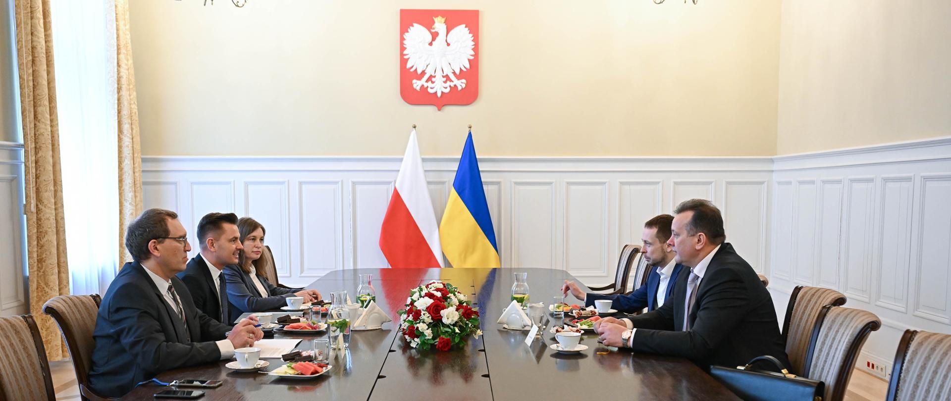 Spotkanie Sekretarza Stanu w Ministerstwie Sprawiedliwości Arkadiusza Myrchy z wiceministrem sprawiedliwości Ukrainy