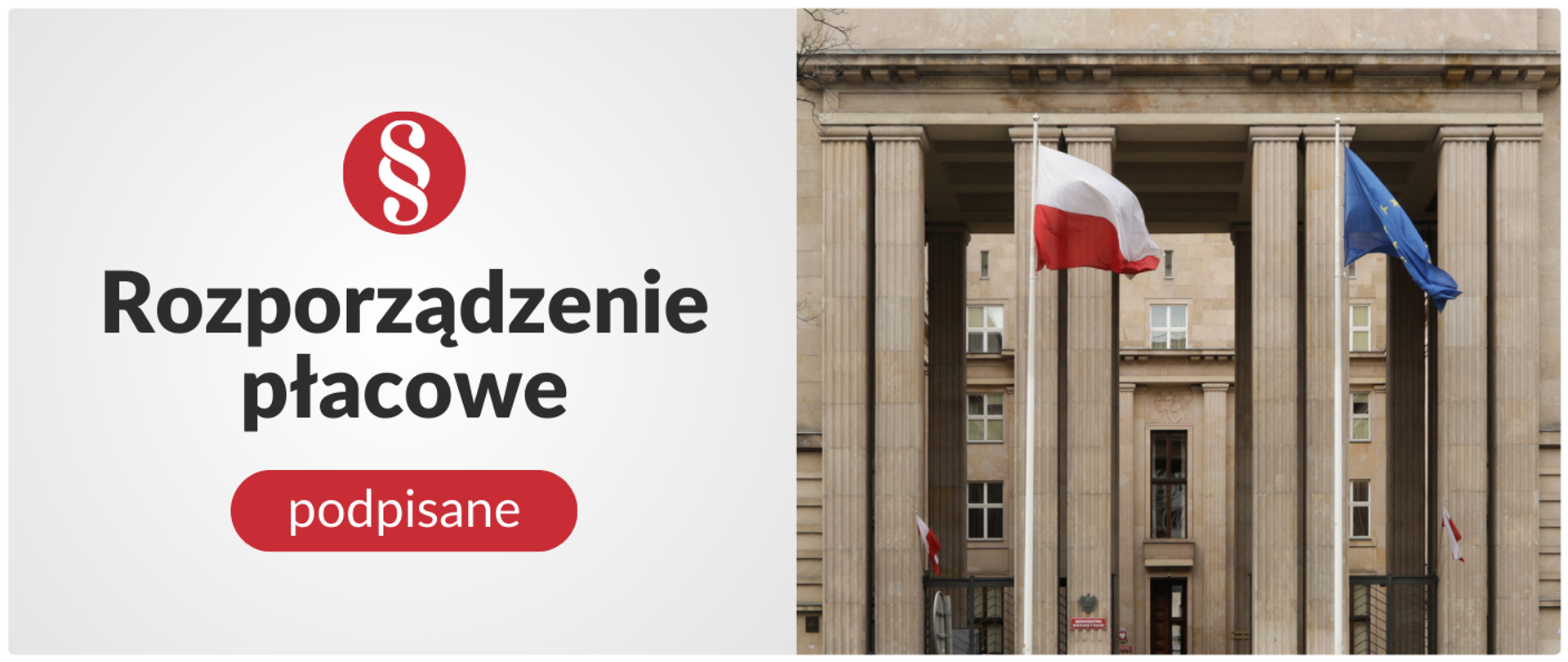Grafika: Rozporządzenie płacowe podpisane