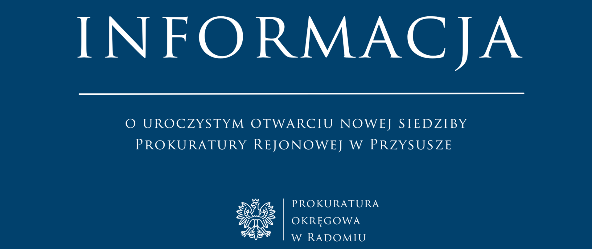 Przysucha otwarcie