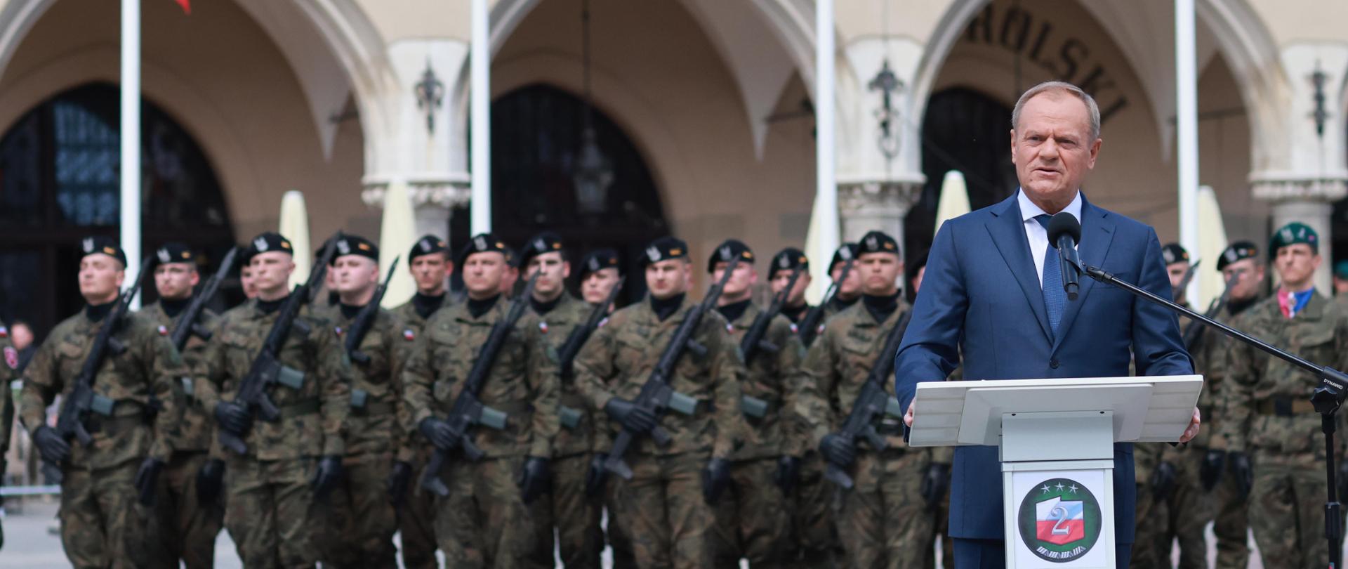 2024.05.18 Krakow | Uroczystosci z okazji 80. rocznicy Bitwy o Monte Cassino oraz ustanowienia Swieta 2. Korpusu Polskiego.
Fot. Maciej Smiarowski/KPRM