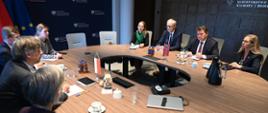 spotkanie wiceministra klimatu i środowiska Krzysztofa Bolesty i ambasadora Norwegii w Polsce Øystein Bø