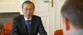 Wizyta Ambasadora Japonii - Dyskusja Ministra i Ambasadora