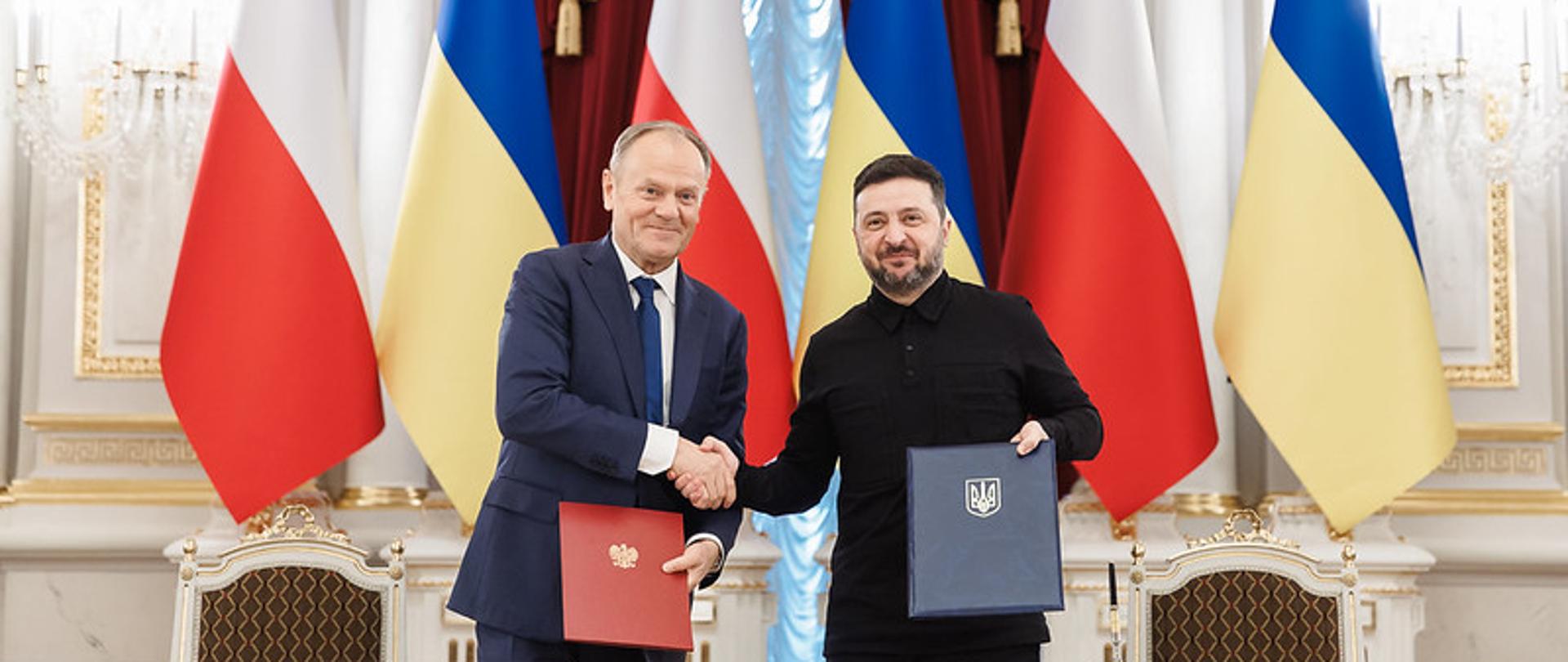 Premier Donald Tusk i Prezydent Wołodymyr Zełenski 