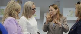 Na zdjęciu Pani minister Katarzyna Pełczyńska-Nałęcz podczas konferencji prasowej