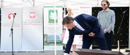 Wmurowanie aktu erekcyjnego na budowie kliniki Budzik dla dorosłych 