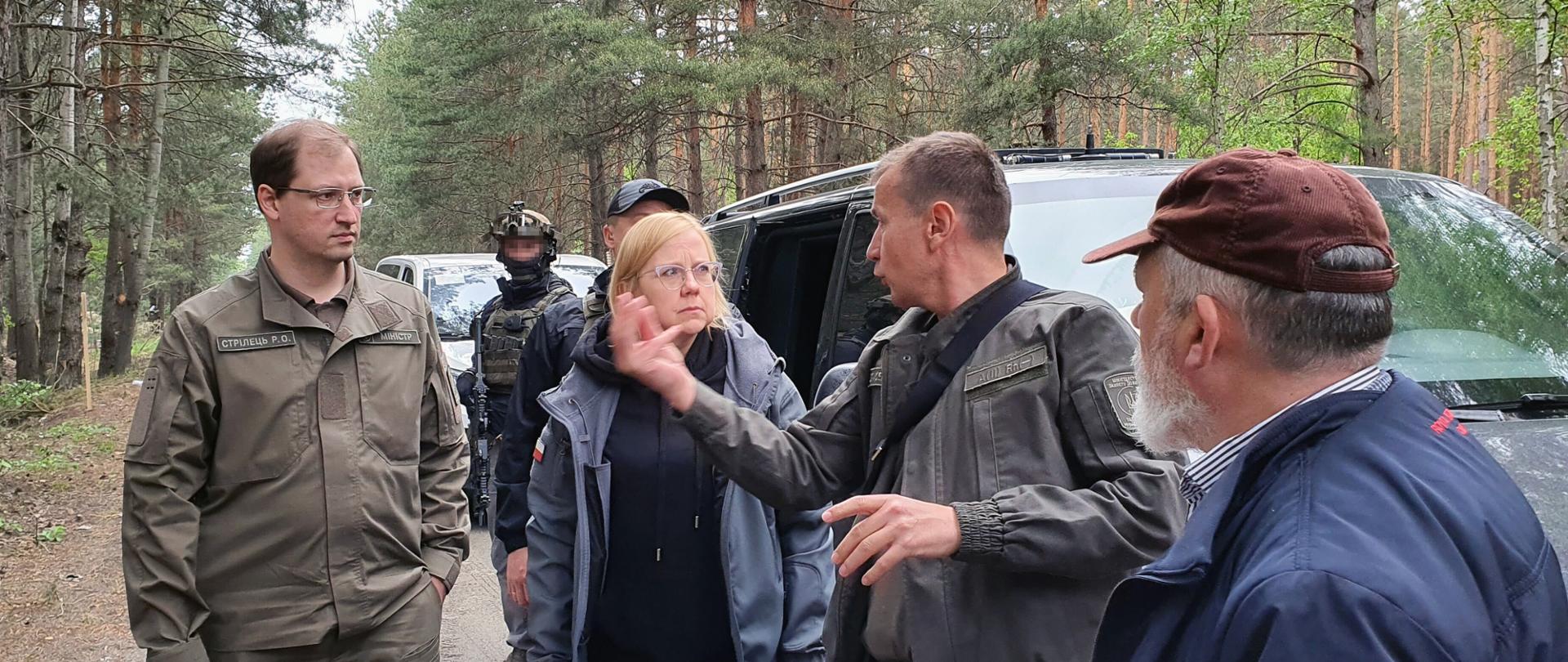 minister Anna Moskwa podczas wizyty na Ukrainie