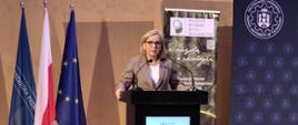 Ministra Paulina Hennig-Kloska podczas podpisania porozumienia o utworzeniu Klastra Zielonej Transformacji 