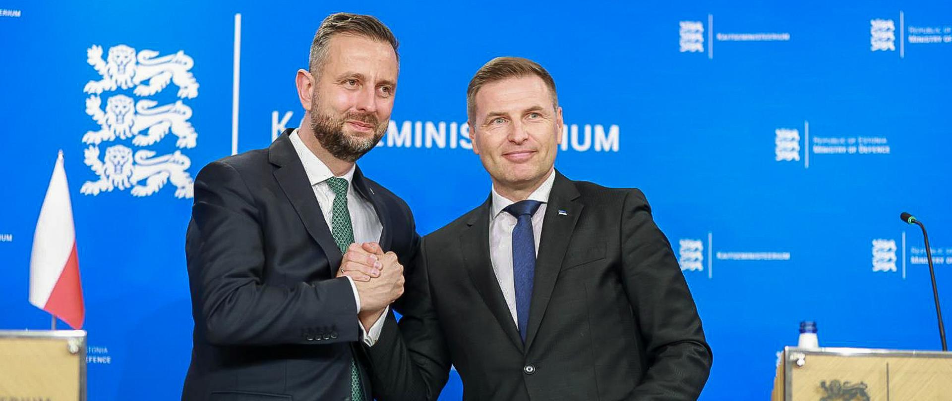 21 maja 2026 r. w Tallinie, Władysław Kosiniak-Kamysz, wicepremier - minister obrony narodowej Polski spotkał się z Hanno Pevkurem, ministrem obrony Estonii. Fot. Krzysztof Niedziela/MON
