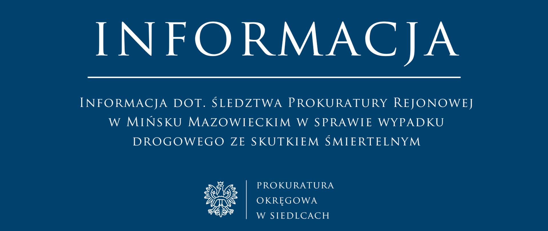 Informacja dot. śledztwa Prokuratury Rejonowej w Sokołowie Podlaskim w sprawie posiadania znacznej ilości środków odurzających