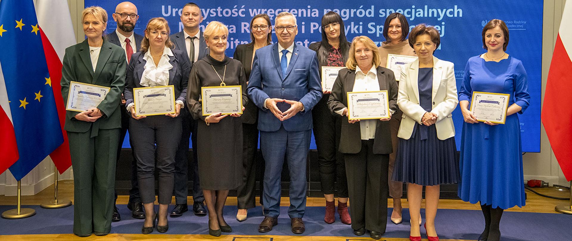 Uroczystość wręczenia nagród specjalnych Ministra Rodziny i Polityki Społecznej 