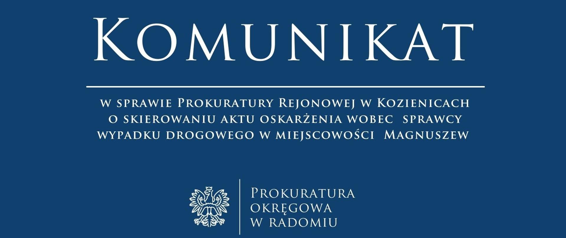 Komunikat PR Kozienice AO 